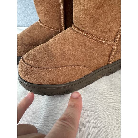 Emu Bush Ranger Lo Toddler K10 Shearling Brown Boots Zig Zag Design - Picture 8 of 10